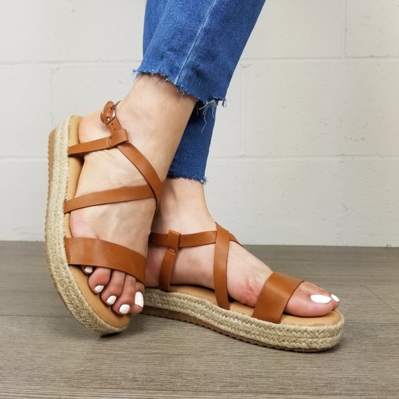 Open Toe Espadrille Comfort Platform Sandal- H - Picture 7 of 8